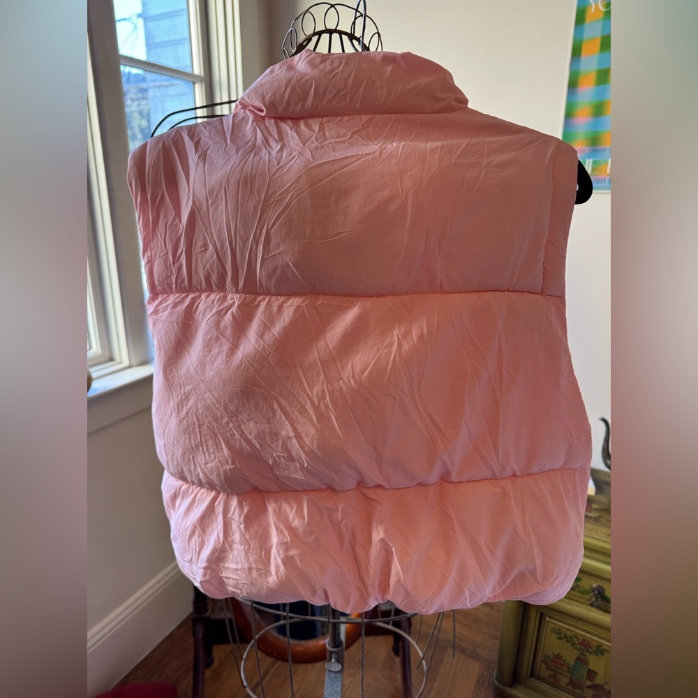 Zara Light Pink Kids Puffer Vest - Picture 2 of 3